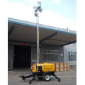 Mast 9M metal halide lamp towable high mast lighting tower